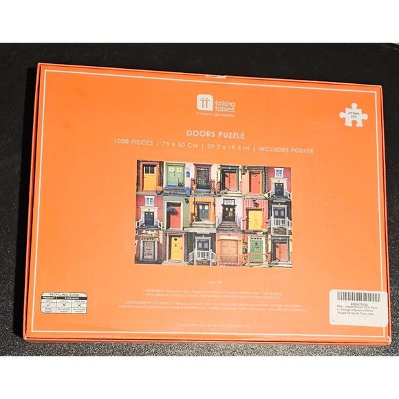 Jigsaw Puzzle 1000 Pieces - Collage of Doors in Rows - Picture 2 of 2